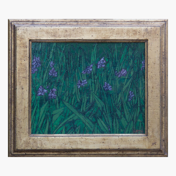 Irises in Field